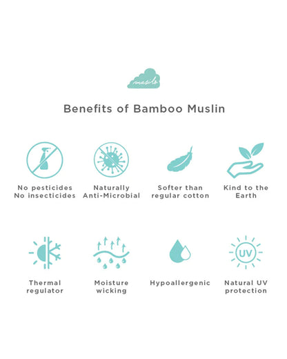 Masilo Organic Muslin Burp Cloths & Wash Cloths Combo Set-Super Absorbent-Pineapple Bliss-For Infants