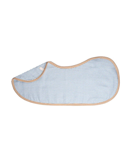 Masilo Organic Muslin Burp Cloth Set-Doubles as a Bib-Super Absorbent & Fast Drying-Sea Breeze-Pack of 2-For Infants