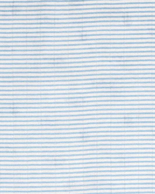 Masilo Organic Muslin Burp Cloth Set-Doubles as a Bib-Super Absorbent & Fast Drying-Sea Breeze-Pack of 2-For Infants
