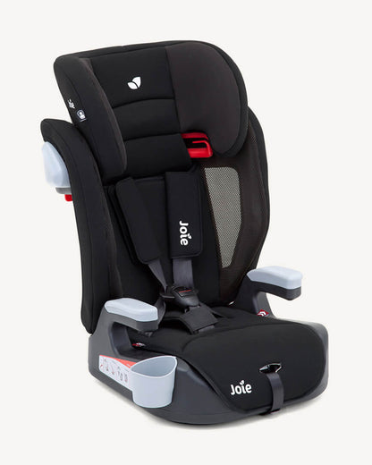 Joie Elevate Baby Car Seat-Forward Facing-10 Positions Adjustable Headrest-With Ventilated Mesh Sides & Integrated Cup Holder-2 Years Warranty-For 1 to 12Y (From 9 to 36 Kg)-Two Tone Black