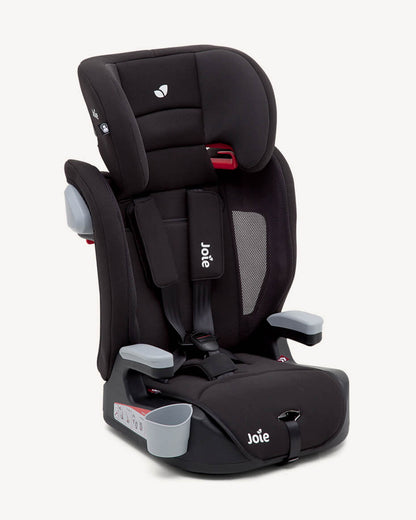 Joie Elevate Baby Car Seat-Forward Facing-10 Positions Adjustable Headrest-With Ventilated Mesh Sides & Integrated Cup Holder-2 Years Warranty-For 1 to 12Y (From 9 to 36 Kg)-Two Tone Black