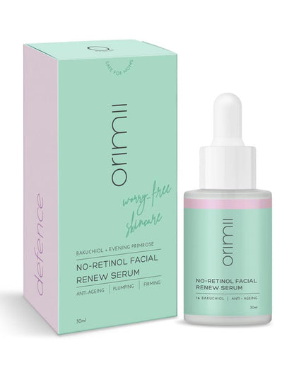 Orimii No-Retional Facial Serum-Improves Skin Texture & Fades Wrinkles-Increases Skin Firmness-Pregnancy & Breastfeeding Safe