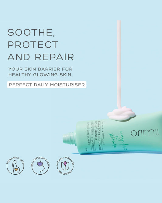 Orimii Ceramide Moisturiser-Hydration & Repair-Light & Non-Sticky-Pregnancy & Breastfeeding Safe