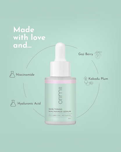 Orimii Niacinamide Serum-Reduces Pigmentation-For Even Skin Tone-Pregnancy & Breastfeeding Safe