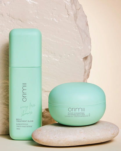 Orimii Stretch Marks Defence Belly Bundle-Minimises Stretch Marks-Hydrates Belly-Pregnancy & Breastfeeding Safe