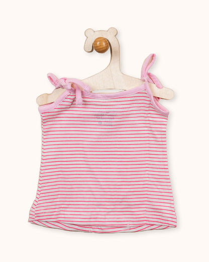 Bodycare Turquoise, White & Pastel Pink Vest-Printed-Cotton-Pack of 3-For Infants