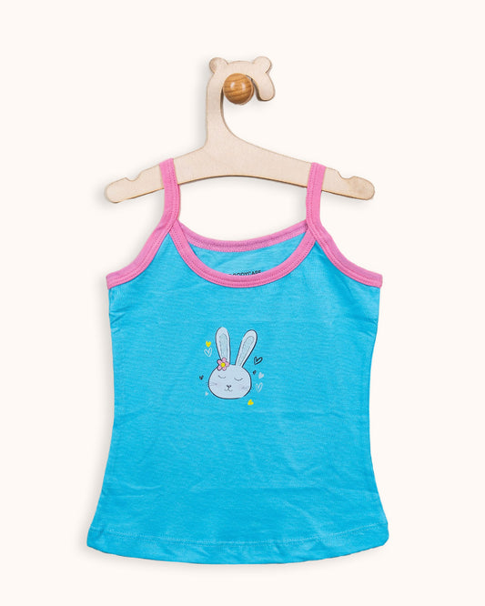 Bodycare Turquoise, White & Pastel Pink Vest-Pull On-Printed-Cotton-Pack of 3-For Infants