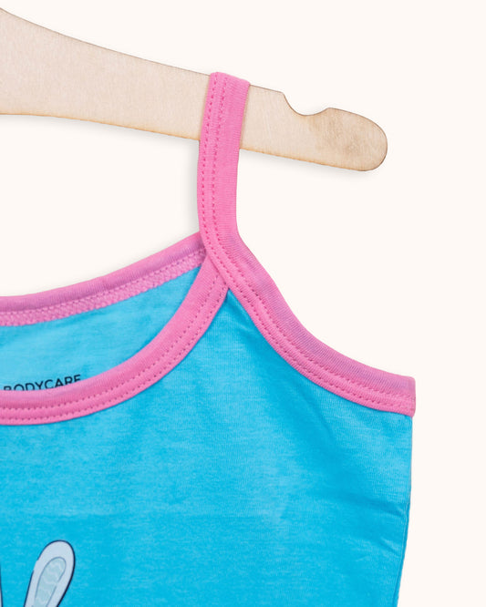 Bodycare Turquoise, White & Pastel Pink Vest-Pull On-Printed-Cotton-Pack of 3-For Infants