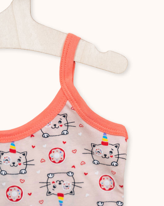 Bodycare Multicolor Vest-Printed-Cotton-Pack of 3-For Infants