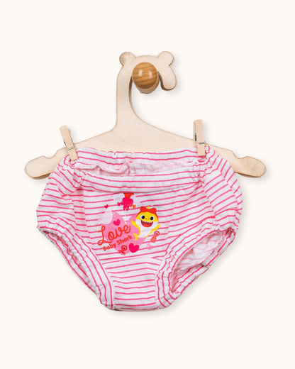 Bodycare Pastel Pink, White & Turquoise Panties-Printed-Cotton-Pack of 3-For Infants