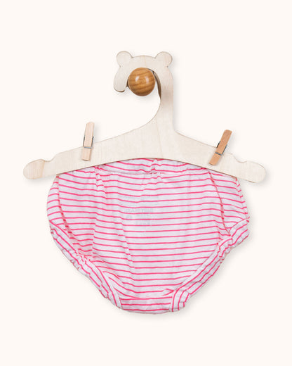 Bodycare Pastel Pink, White & Turquoise Panties-Printed-Cotton-Pack of 3-For Infants