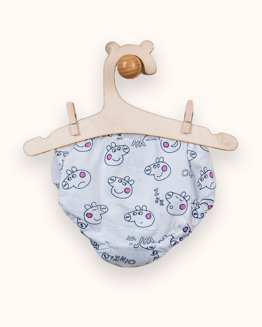 Bodycare Pink, Navy Blue & White Panties-Printed-Cotton-Pack of 3-For Infants