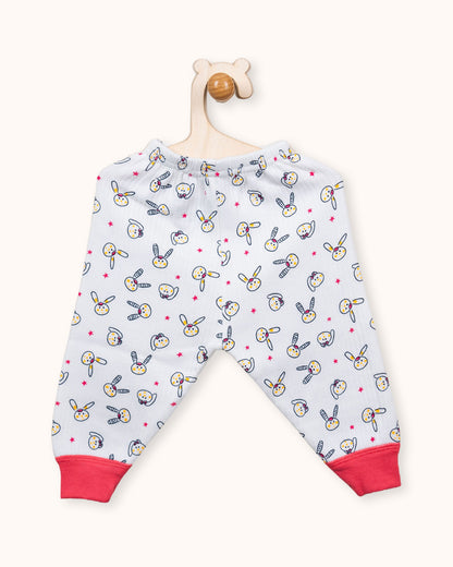 Bodycare White Thermal Set-Printed-Cotton-For Infants