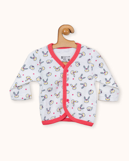 Bodycare White Thermal Set-Printed-Cotton-For Infants