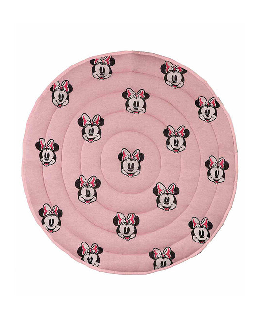 Pluchi Minnie Lover Disney Cotton Knitted Quilted Playmat for Babies-Anti Skid & Soft-0M+