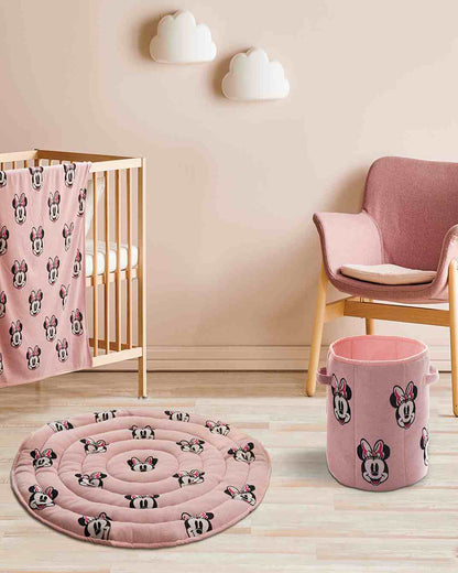 Pluchi Minnie Lover Disney Cotton Knitted Quilted Playmat for Babies-Anti Skid & Soft-0M+