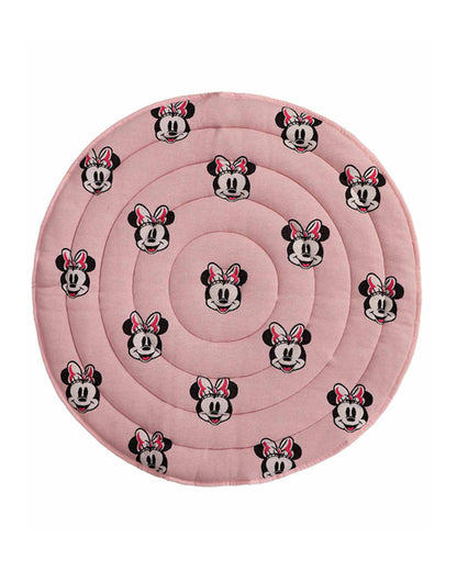 Pluchi Minnie Lover Disney Cotton Knitted Quilted Playmat for Babies-Anti Skid & Soft-0M+