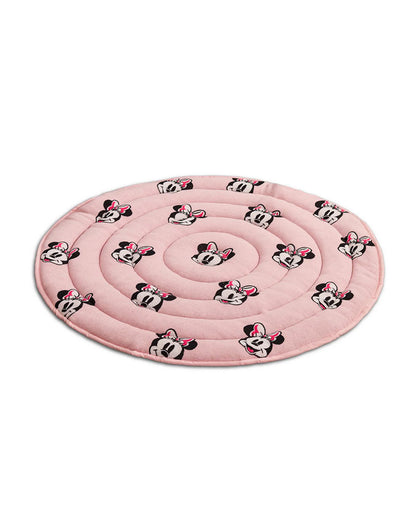 Pluchi Minnie Lover Disney Cotton Knitted Quilted Playmat for Babies-Anti Skid & Soft-0M+