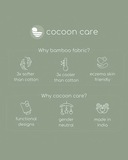 Cocoon Care Baby Hooded Towel-Bamboo Terry-Hedgehog Blossoms