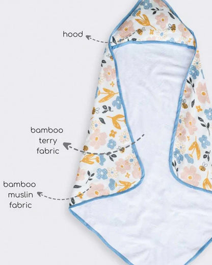 Cocoon Care Baby Hooded Towel-Bamboo Terry-Busy Bee