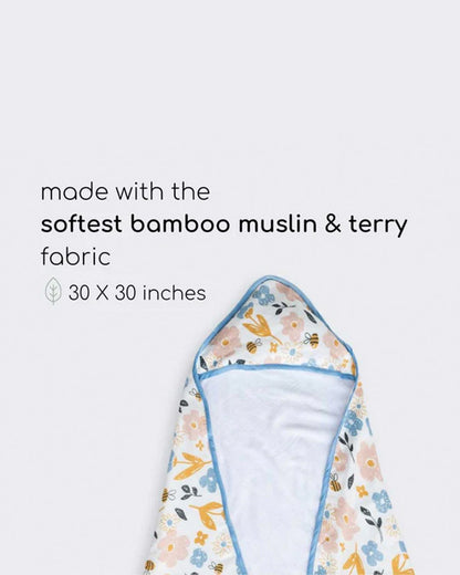 Cocoon Care Baby Hooded Towel-Bamboo Terry-Busy Bee