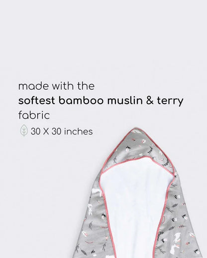 Cocoon Care Baby Hooded Towel-Bamboo Terry-Rabbit Farm