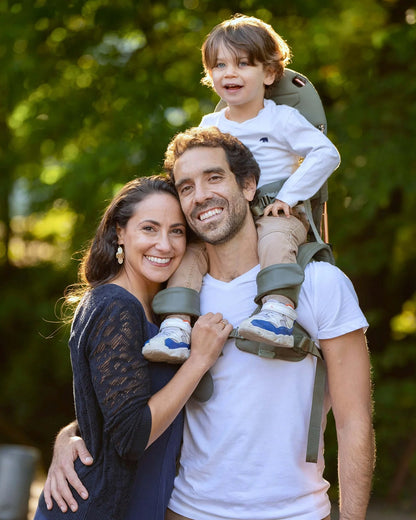 MiniMeis G5 Lightweight Baby Shoulder Carrier-Ergonomically Designed Arch for Balanced Weight Distribution & Parent Comfort-With Secured Seat Belt & Leg Straps-Easy to Fold-Padded Seat & Flexible Backrest-For 6M to 4Y (Upto 18 Kg)-Olive Green