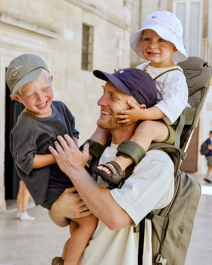 MiniMeis G5 Multipurpose Travel Backpack & Baby Shoulder Carrier-All In One Hero Parent Backpack With Baby Seat Solution-Olive Green