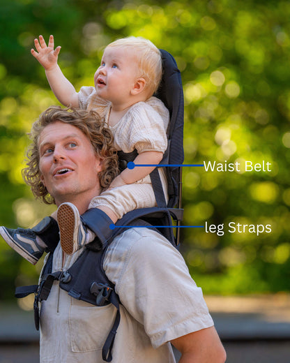 MiniMeis G5 Multipurpose Travel Backpack & Baby Shoulder Carrier-All In One Hero Parent Backpack With Baby Seat Solution-Olive Green