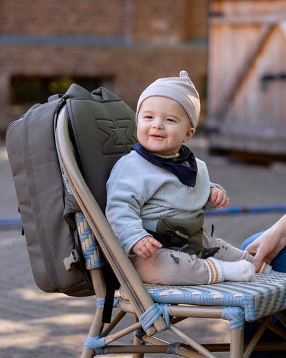 MiniMeis G5 Multipurpose Travel Backpack & Baby Shoulder Carrier-All In One Hero Parent Backpack With Baby Seat Solution-Olive Green