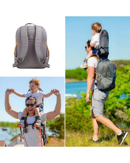 MiniMeis G5 Multipurpose Travel Backpack & Baby Shoulder Carrier-All In One Hero Parent Backpack With Baby Seat Solution-Olive Green