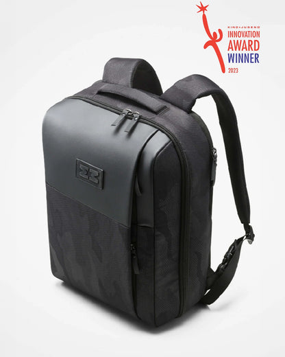 MiniMeis G5 Multipurpose Travel Diaper Backpack-All In One Hero Parent Backpack With Baby Seat Solution-Connects With MiniMeis Baby Carrier & Opens 180° Like a Trolley-Black