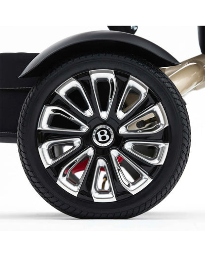 Bentley Mulliner 6 in 1 Trike Stroller-Continental GT Mulliner Style Replica Wheels-Cross Stiched & Cushioned Seats-With Bentley Badge & Anti Slip Pedals-For 6M to 5Y (Upto 25 Kg)-Cool Stone