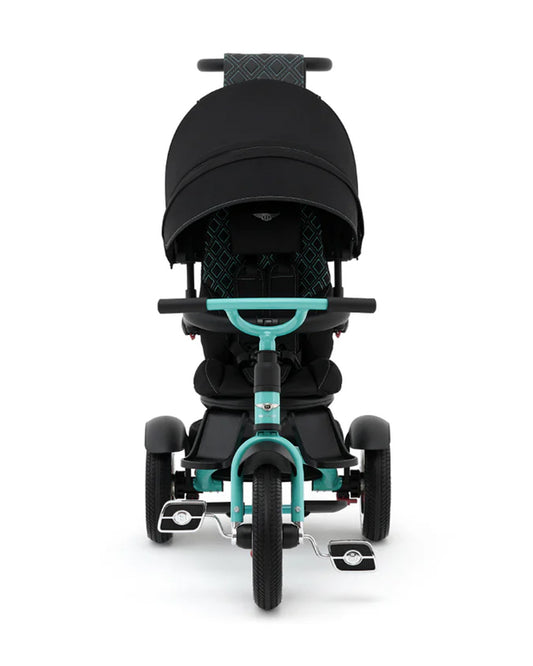 Bentley Mulliner 6 in 1 Trike Stroller-Continental GT Mulliner Style Replica Wheels-Cross Stiched & Cushioned Seats-With Bentley Badge & Anti Slip Pedals-For 6M to 5Y (Upto 25 Kg)-Celeste