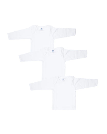 Hopop White Vest-Solid-Cotton-Pack of 3-For Infants