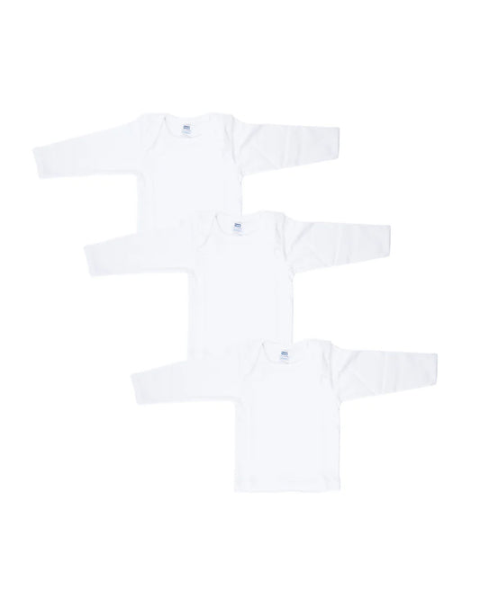 Hopop White Vest-Solid-Cotton-Pack of 3-For Infants