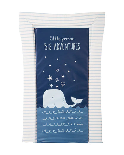 Hopop Waterproof Diaper Changing Mat-With Soft Cushions & PVC Cover-Whale