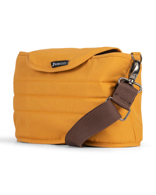 Leclerc Luxury Organiser-With Two Large Bottle Compartments & Magnetic Flap-Golden Mustard