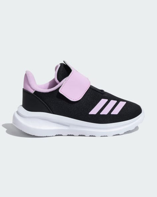 Adidas Black and Lavender Amblish 1.0 I Velcro Shoes For Infants