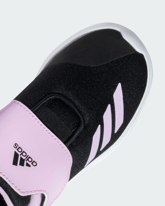 Adidas Black and Lavender Amblish 1.0 I Velcro Shoes For Infants