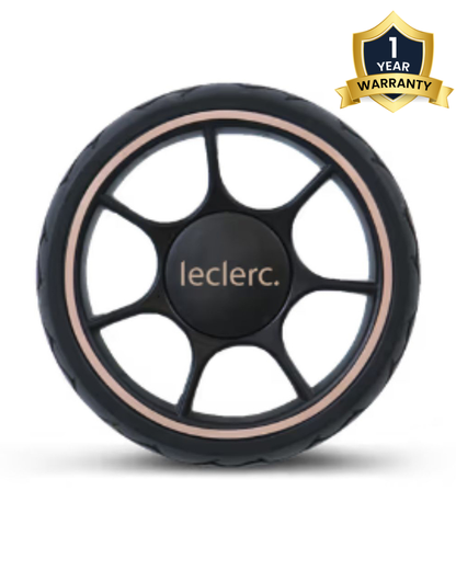 Leclerc Influencer XL Large Rear Wheel-Puncture Proof & Lightweight-Provides Smooth Rides & High Shock Absorption-Black