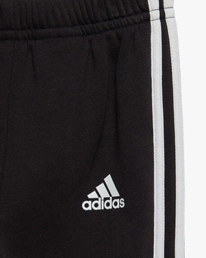 Adidas Red & Black Tracksuit-Solid-Cotton Blend-For Infants