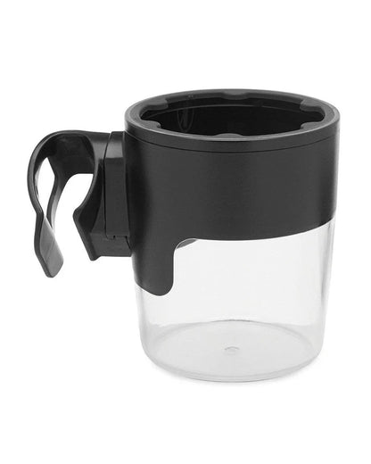 Nuna Mixx & Demi Series Cup Holder-Dishwasher Safe-Secures Easily Onto Stroller Parent Handle Bar-Transparent