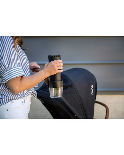Nuna Mixx & Demi Series Cup Holder-Dishwasher Safe-Secures Easily Onto Stroller Parent Handle Bar-Transparent