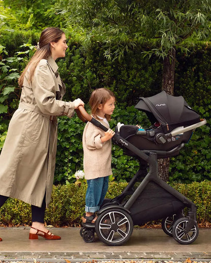 Nuna Demi Next Rider Board-Quick & Easy Attachment (No Adapters Required)-Non Skid Surface To Prevent Slipping-Folds Into Stroller Basket-Upto 20 Kg-Caviar