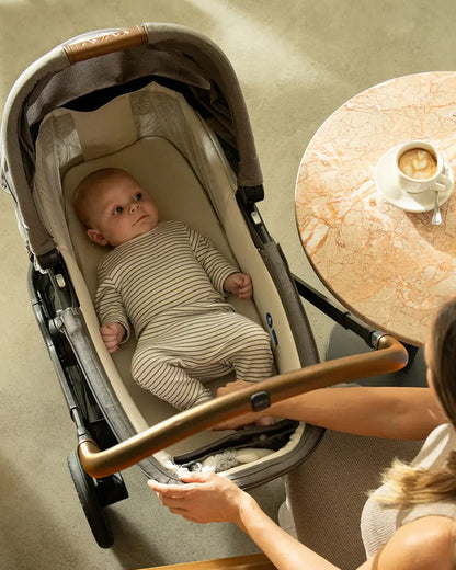 Nuna LYTL Baby Carry Cot-With Dream Drape & Ventilated Mesh Panel-Integrated Release Buttons-Compact & Flat Fold-Includes Rain Cover-2 Years Warranty-Upto 9 Kg-Thunder