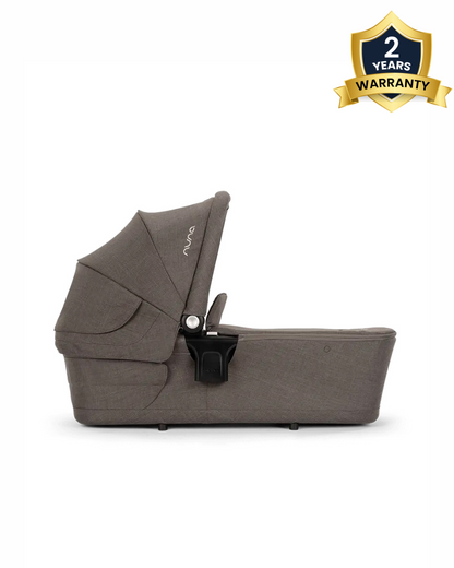 Nuna LYTL Baby Carry Cot-With Dream Drape & Ventilated Mesh Panel-Integrated Release Buttons-Compact & Flat Fold-Includes Rain Cover-2 Years Warranty-Upto 9 Kg-Thunder