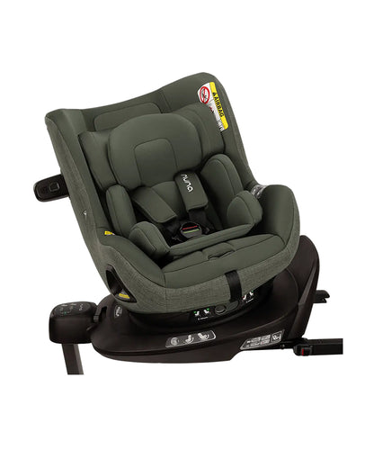 Nuna Pruu Baby Car Seat-Convertible Car Seat-360 Degree Rotation-10 Position Reclining Seat-Integrated Rebound Bar to Minimize Rotation During Impact-2 Years Warranty-For 0 to 5Y (Upto 19Kg)-Forest