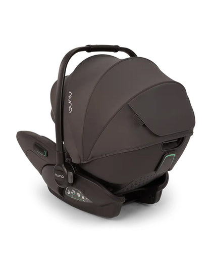 Nuna Arra Flex Baby Car Seat-Rear Facing-Flat Recling Seat 157 Degrees-3 Positions Recline-10 Positions Adjustable Headrest-For 0 to 2Y (Upto 13 Kg)-Thunder