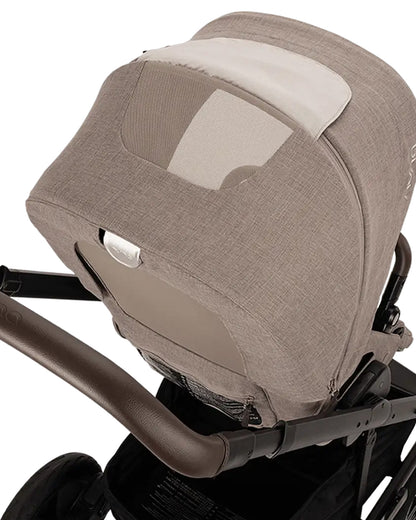 Nuna Mixx Next Baby Stroller-With Cup Holder-Height Adjustable Parent Handle Bar-Big Rear Wheels-Includes Rain Cover & Post Adaptors-2 Years Warranty-Pram for 0 to 4Y (Upto 22 Kg)-Cedar